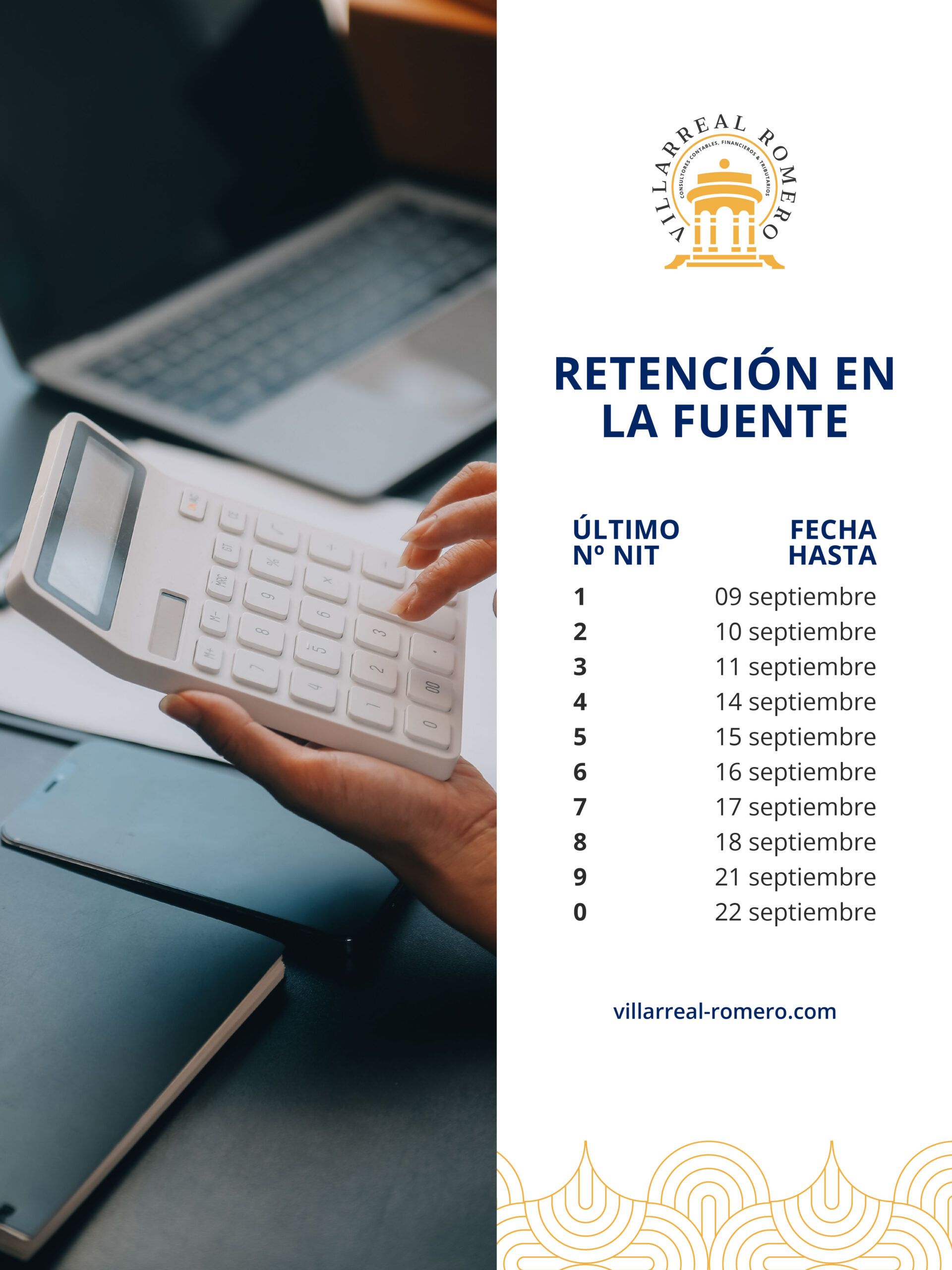 Villareal Romero, Mes de Septiembre