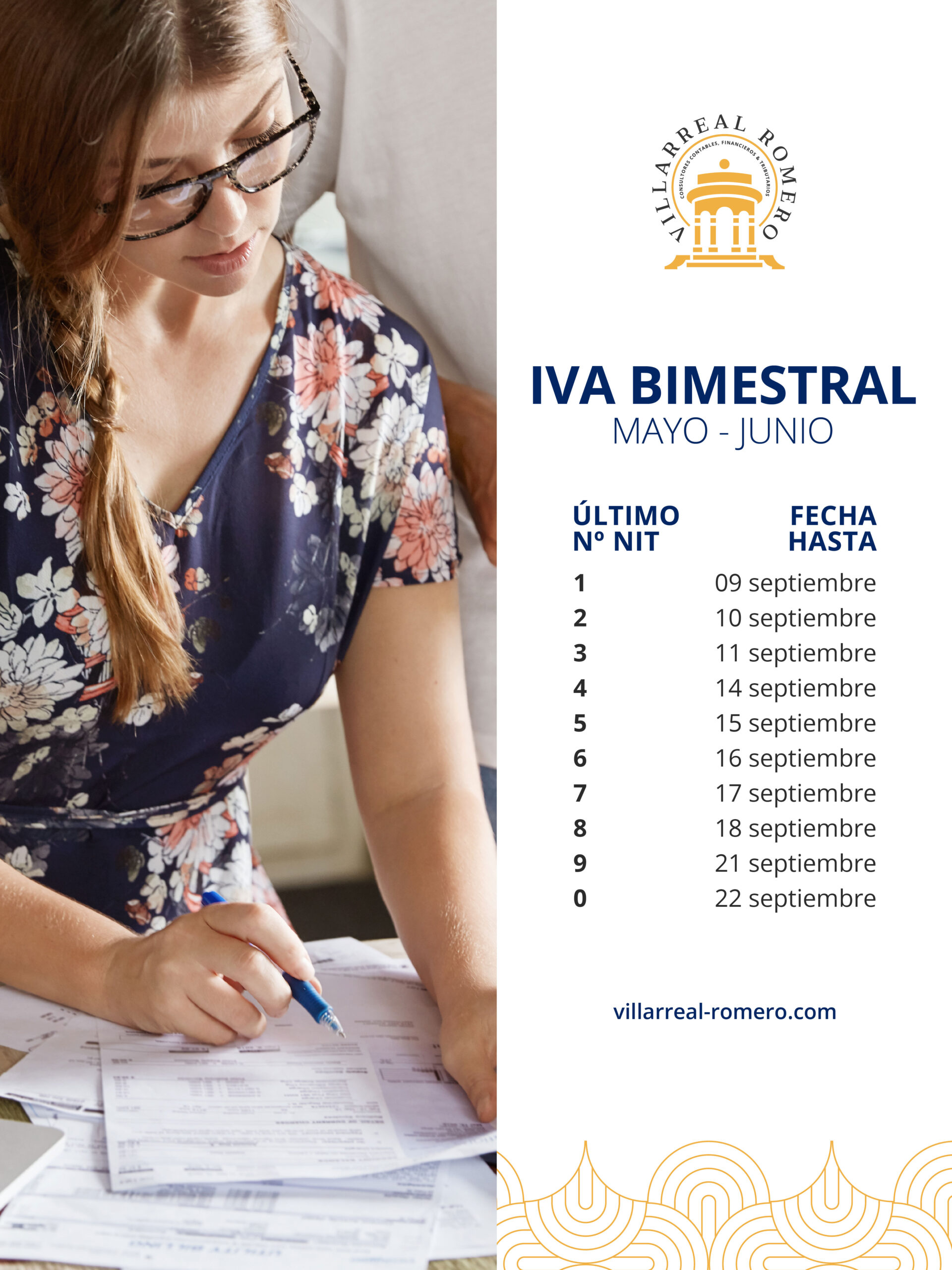 Villareal Romero, Mes de Septiembre